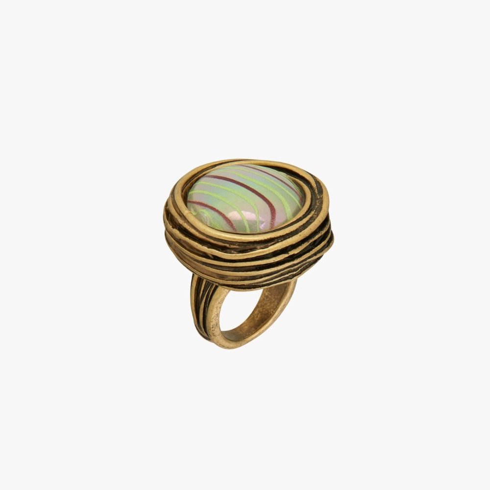 ZARA ROUND GLASS RING LIMITED EDITION